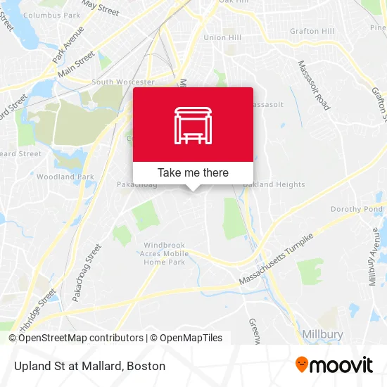Upland St at Mallard map