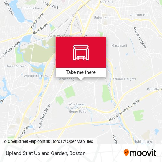 Upland St at Upland Garden map