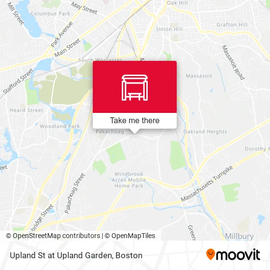 Upland St at Upland Garden map