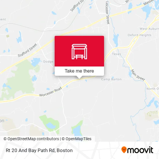 Rt 20 And Bay Path Rd map