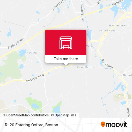 Rt 20 Entering Oxford map