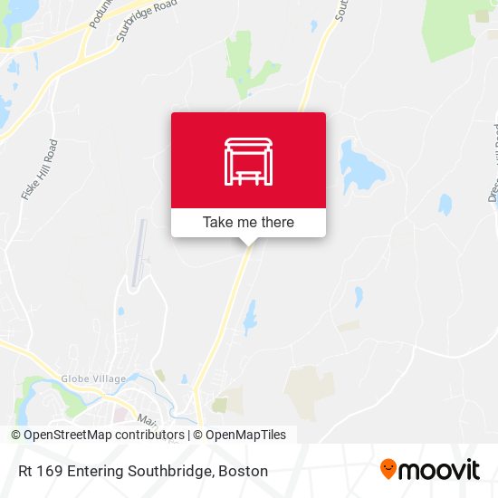 Rt 169 Entering Southbridge map