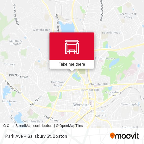 Mapa de Park Ave + Salisbury St