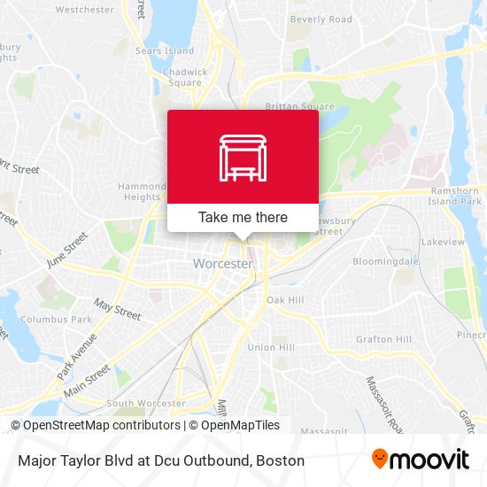Mapa de Major Taylor Blvd at Dcu Outbound