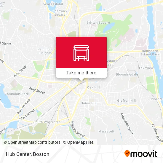 Hub Center map