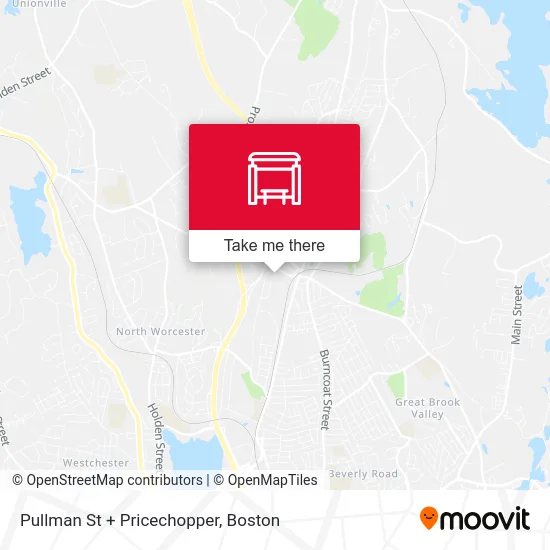 Pullman St + Pricechopper map