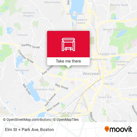 Mapa de Elm St + Park Ave