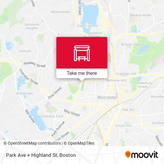 Mapa de Park Ave + Highland St
