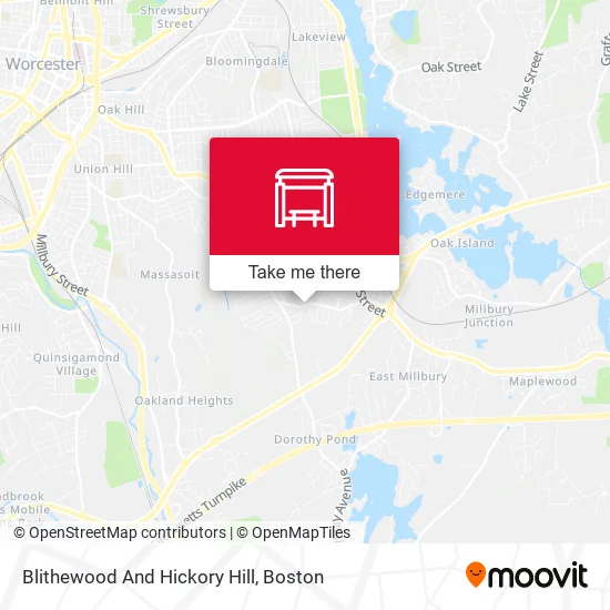 Blithewood And Hickory Hill map