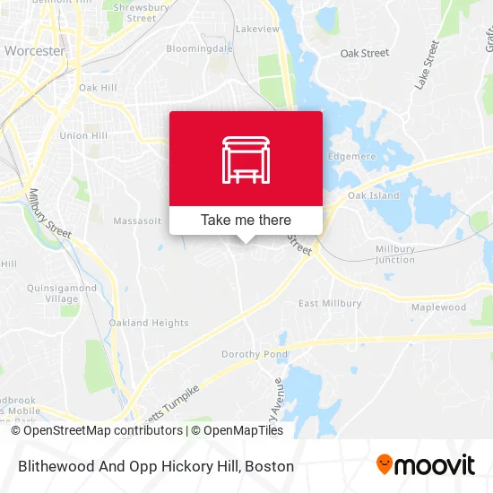 Blithewood And Opp Hickory Hill map