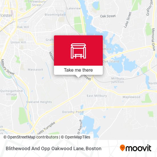 Blithewood And Opp Oakwood Lane map