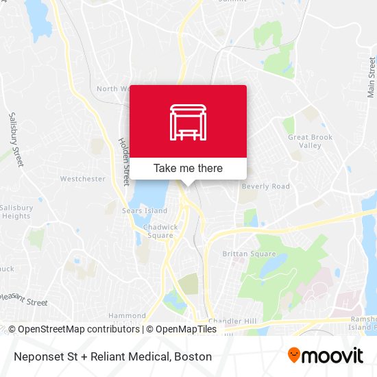 Neponset St + Reliant Medical map