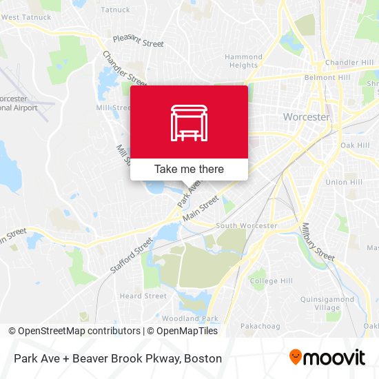Park Ave + Beaver Brook Pkway map