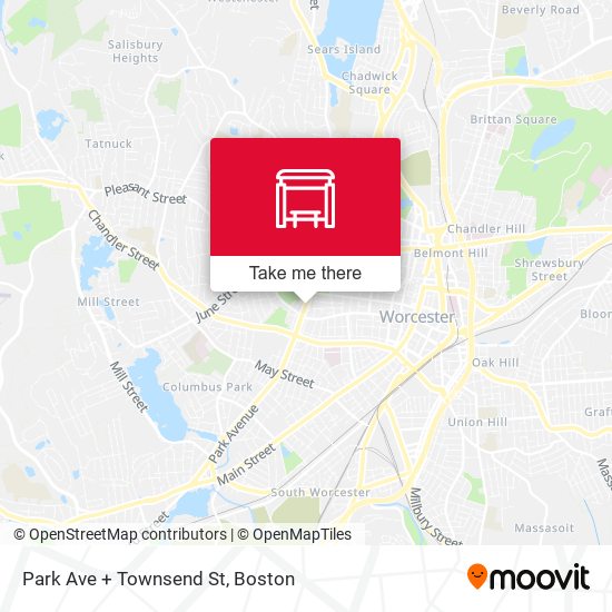 Mapa de Park Ave + Townsend St