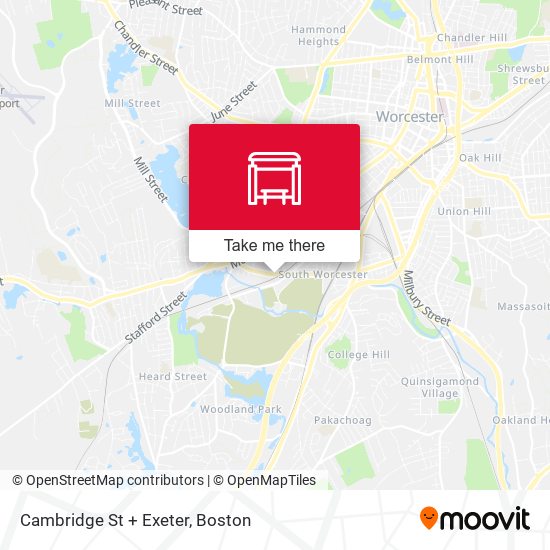 Mapa de Cambridge St + Exeter
