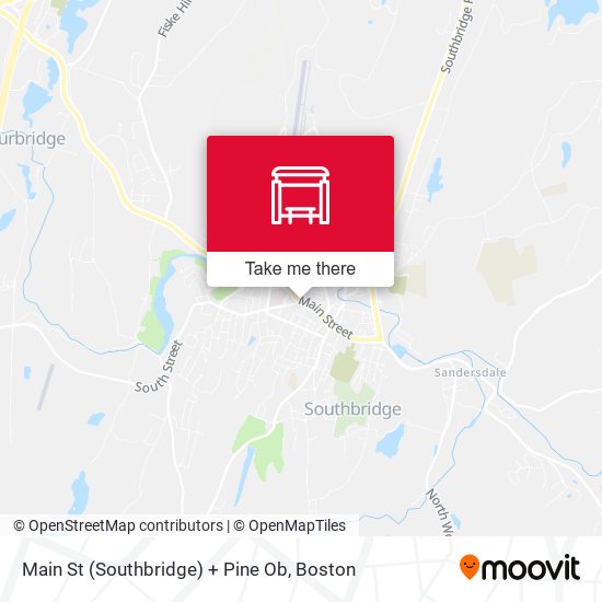 Mapa de Main St (Southbridge) + Pine Ob