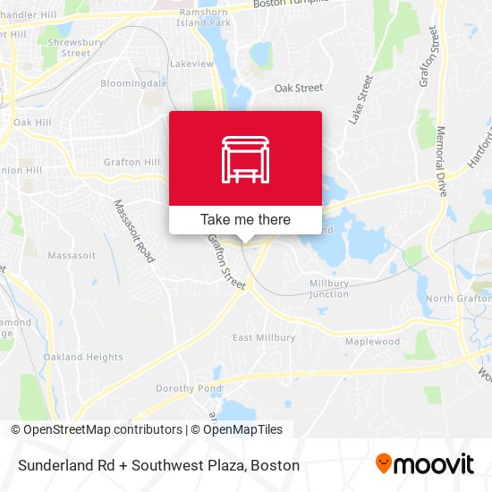 Sunderland Rd + Southwest Plaza map