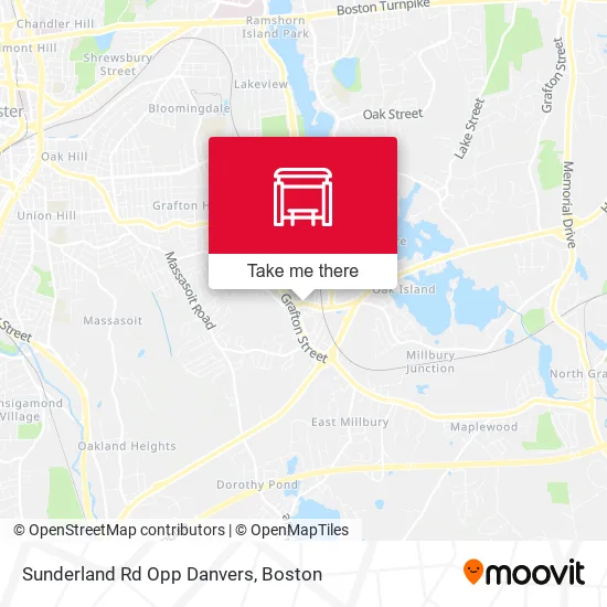 Sunderland Rd Opp Danvers map