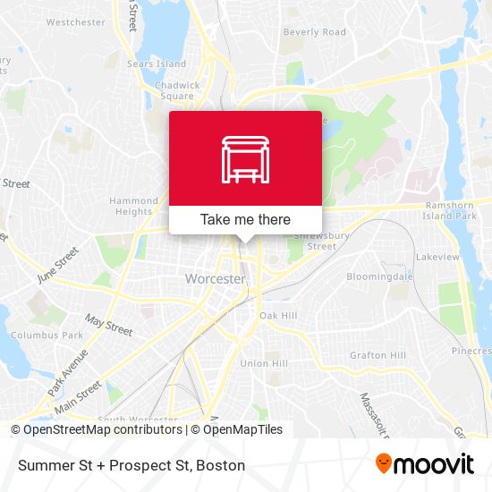 Mapa de Summer St + Prospect St