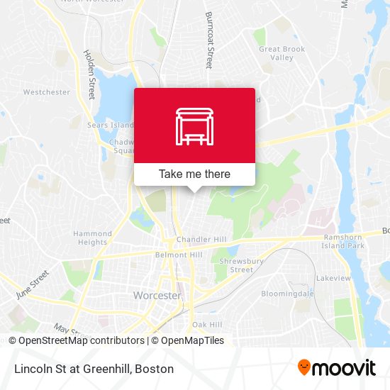 Lincoln St at Greenhill map