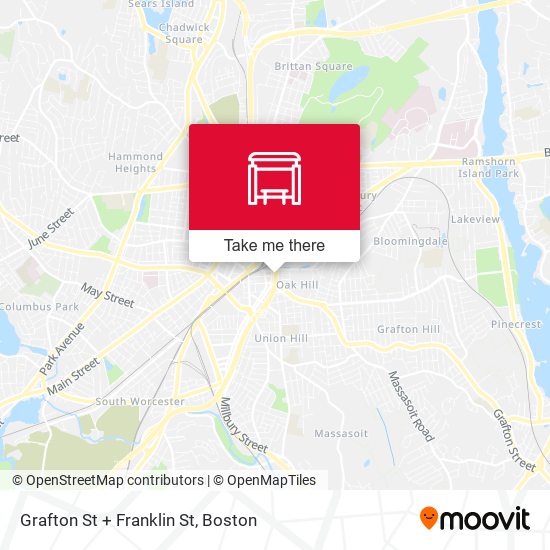 Mapa de Grafton St + Franklin St