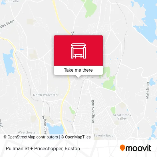 Pullman St + Pricechopper map