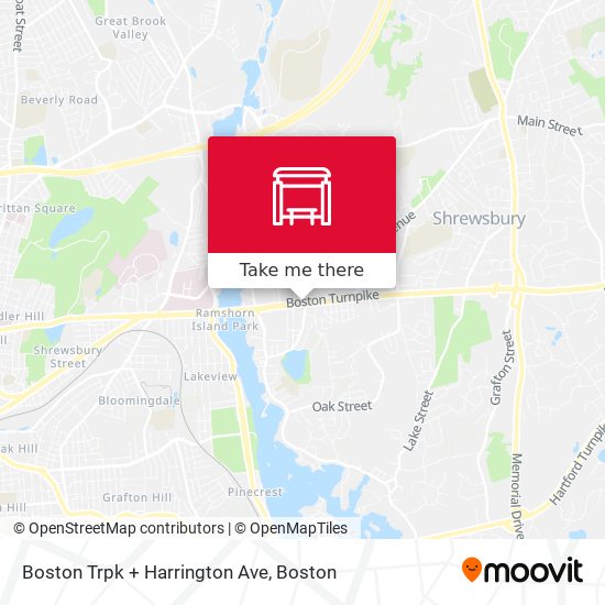 Mapa de Boston Trpk + Harrington Ave