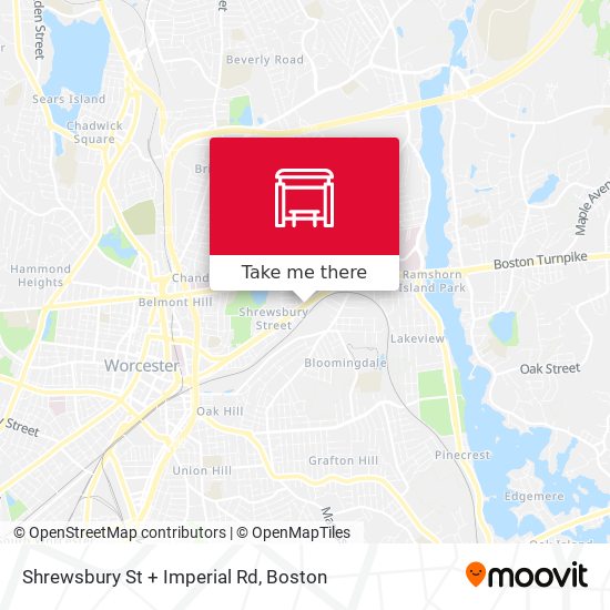 Shrewsbury St + Imperial Rd map