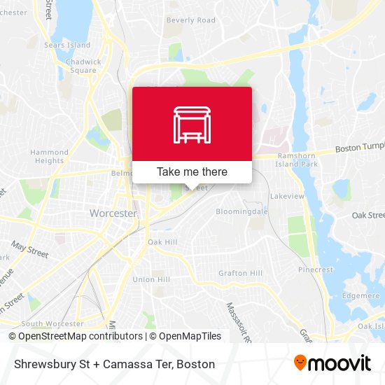 Shrewsbury St + Camassa Ter map