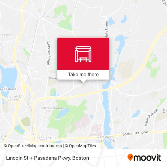 Mapa de Lincoln St + Pasadena Pkwy