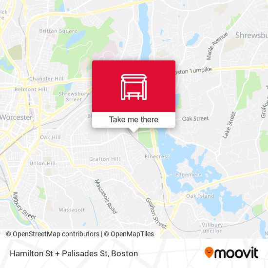 Mapa de Hamilton St + Palisades St