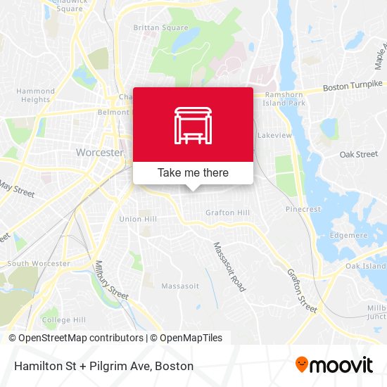 Hamilton St + Pilgrim Ave map