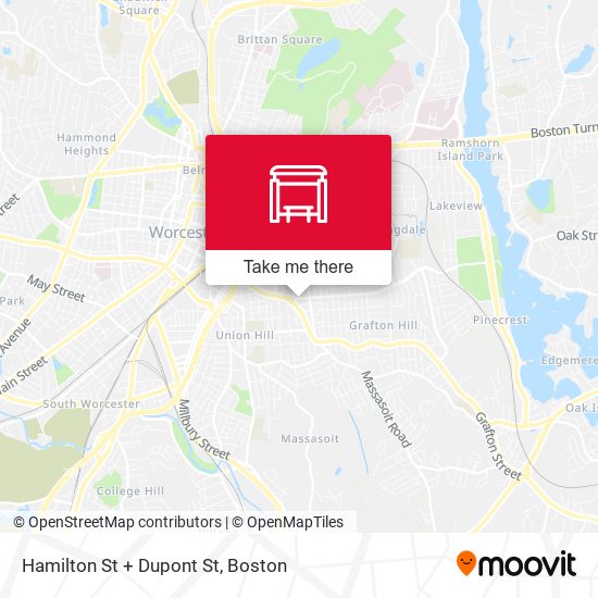 Hamilton St + Dupont St map