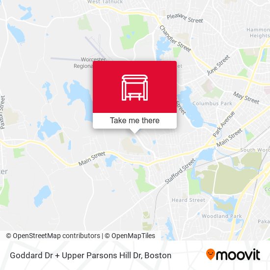 Goddard Dr + Upper Parsons Hill Dr map