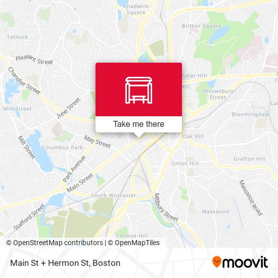 Mapa de Main St + Hermon St