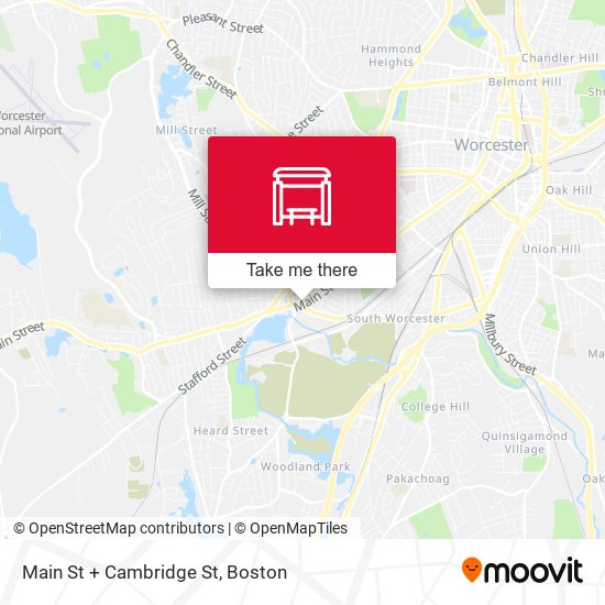 Main St + Cambridge St map