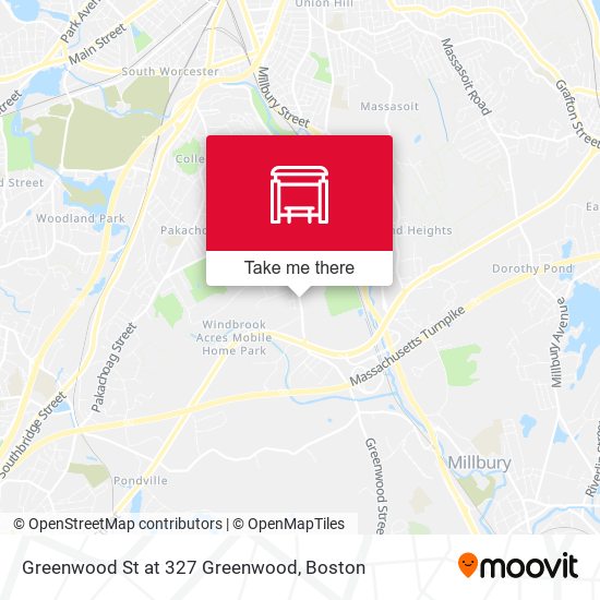 Greenwood St at 327 Greenwood map