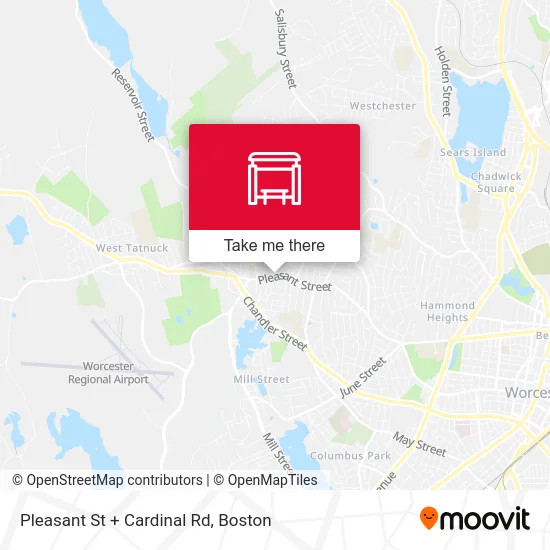 Pleasant St + Cardinal Rd map