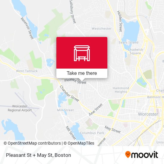 Mapa de Pleasant St + May St