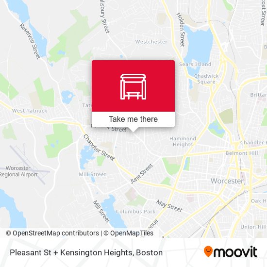 Mapa de Pleasant St + Kensington Heights