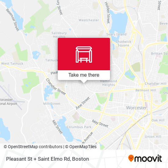Pleasant St + Saint Elmo Rd map
