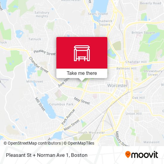Mapa de Pleasant St + Norman Ave 1