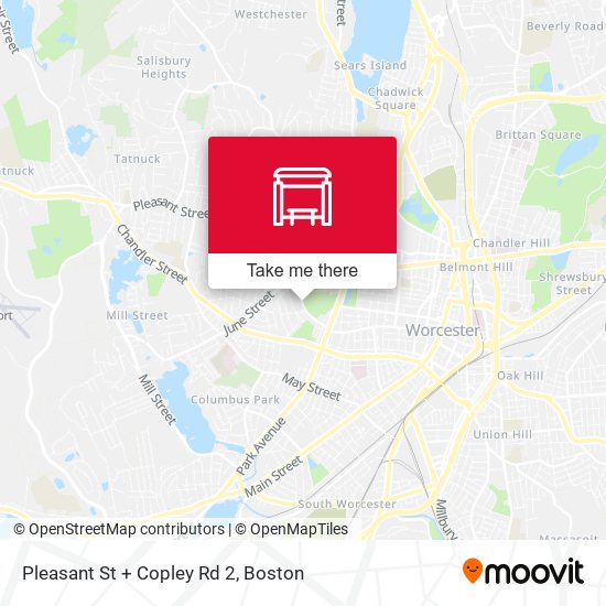 Pleasant St + Copley Rd 2 map