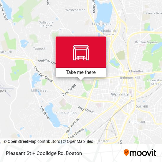 Pleasant St + Coolidge Rd map