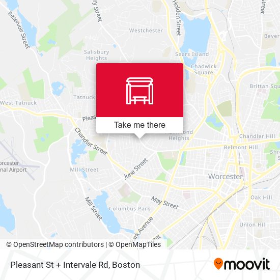 Pleasant St + Intervale Rd map