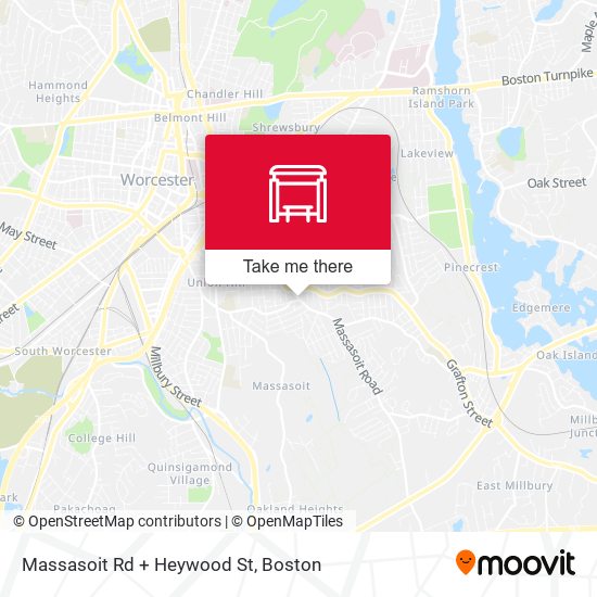 Mapa de Massasoit Rd + Heywood St
