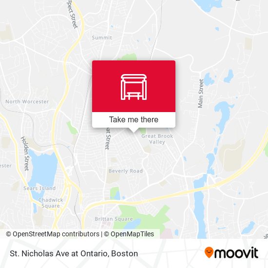 St. Nicholas Ave at Ontario map