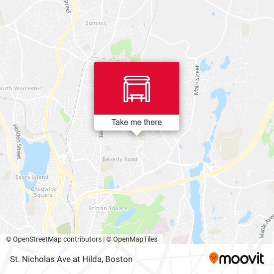 St. Nicholas Ave at Hilda map