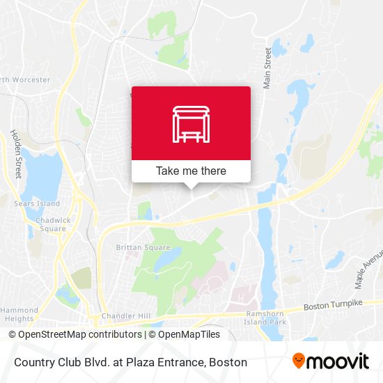Country Club Blvd. at Plaza Entrance map