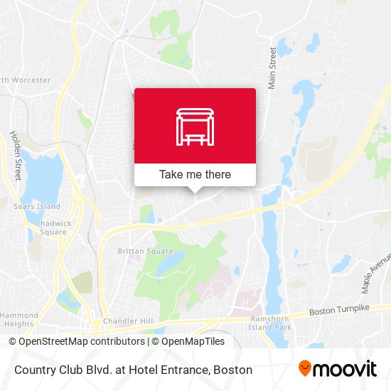 Country Club Blvd. at Hotel Entrance map